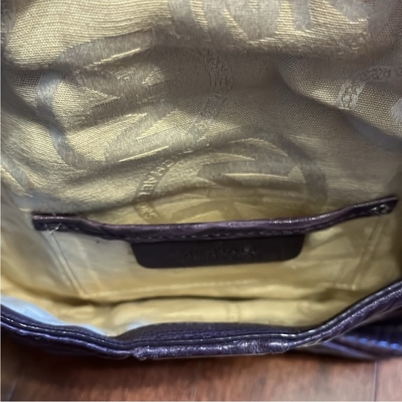 Michael Kors Clutch pebble LEATHER purple - Picture 3 of 5